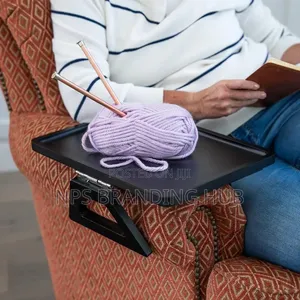 Foldable Wooden Sofa Armrest Tray Clip on Table 33cm by 24cm R.T