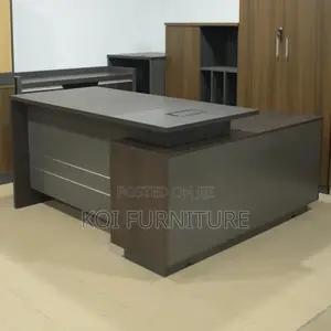 Office Desk; 180cm Executive Desk With L Return