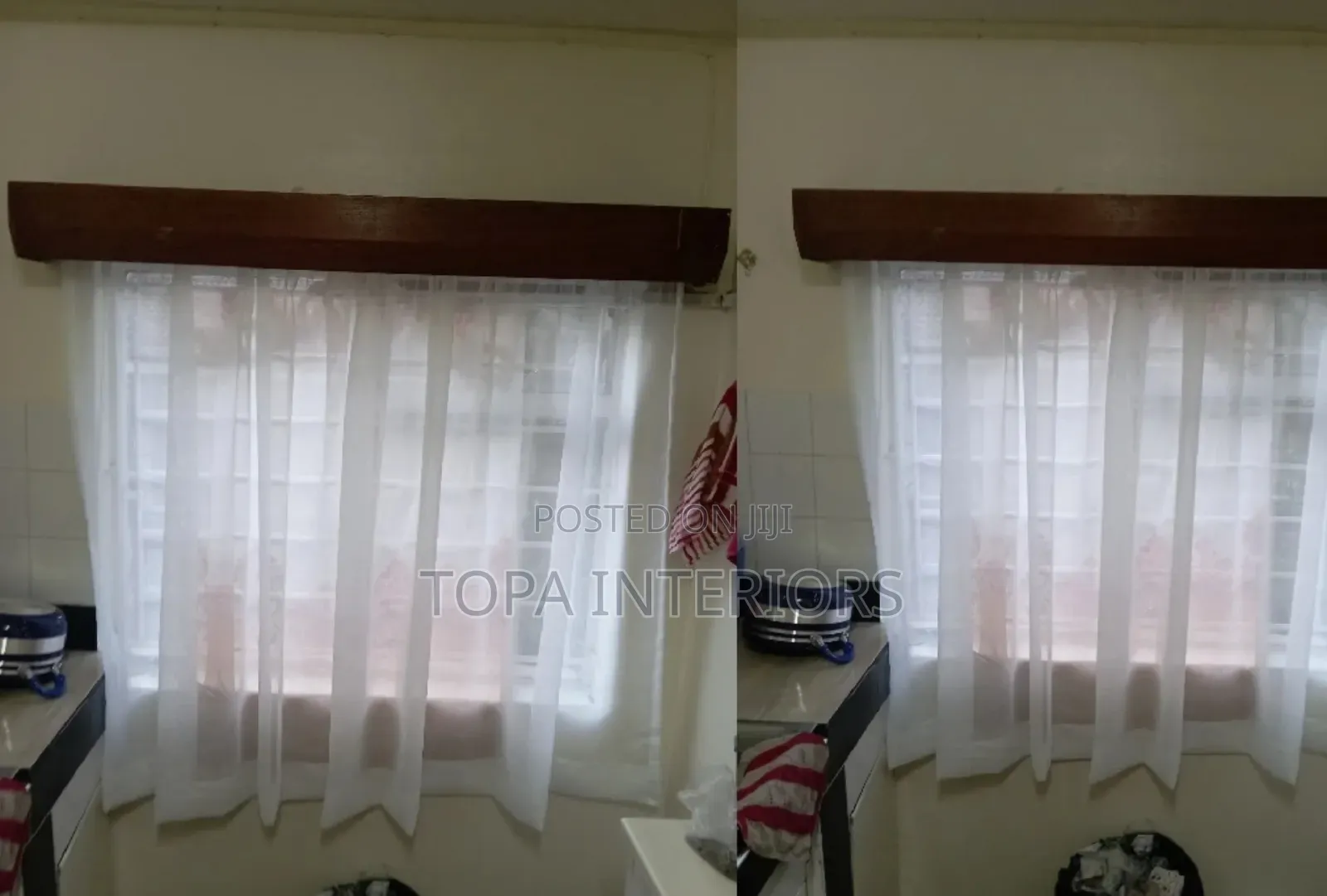Short Kitchen Sheers for Kitchen Privacy
