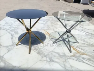 Round Tempered Glass Dining Table