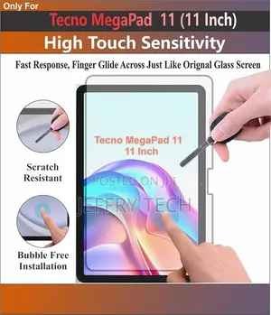 Zingtel Glass Screen Guard Compatible With Tecno Mega Pad 11
