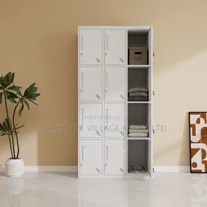 Office Cabinet; 12-locker Steel Office Storage Cabinet