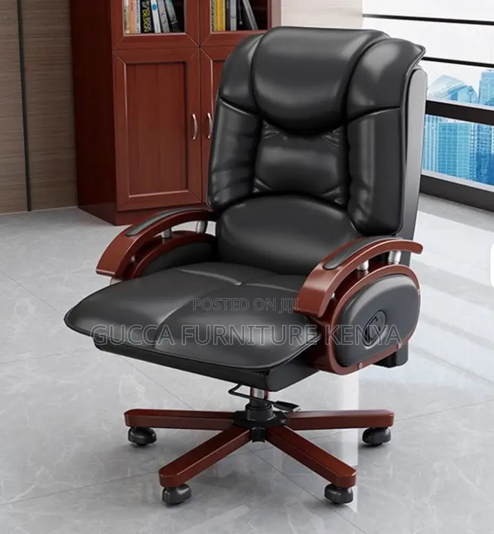 Executive Leather Reclining Director's Chair