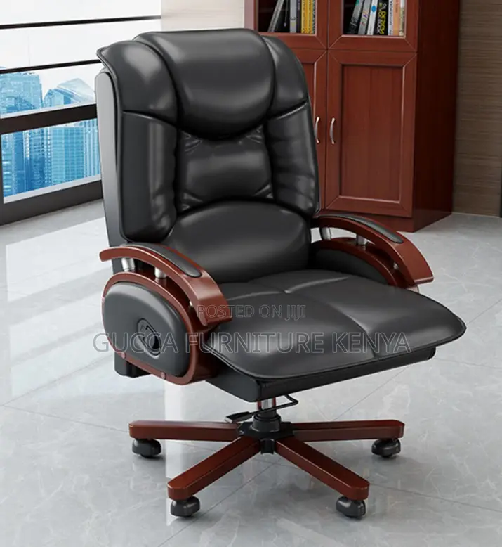 Executive Leather Reclining Director's Chair