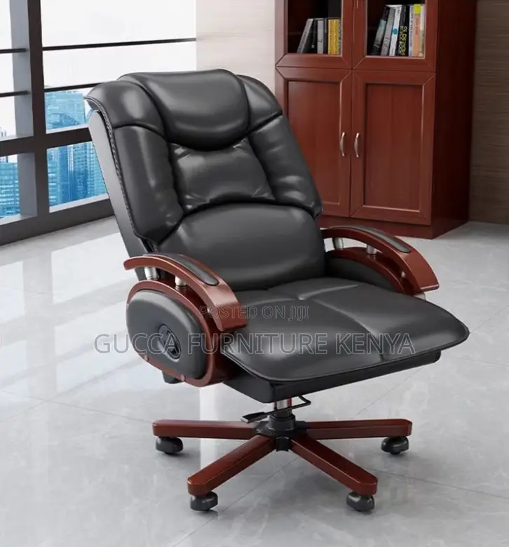 Executive Leather Reclining Director's Chair