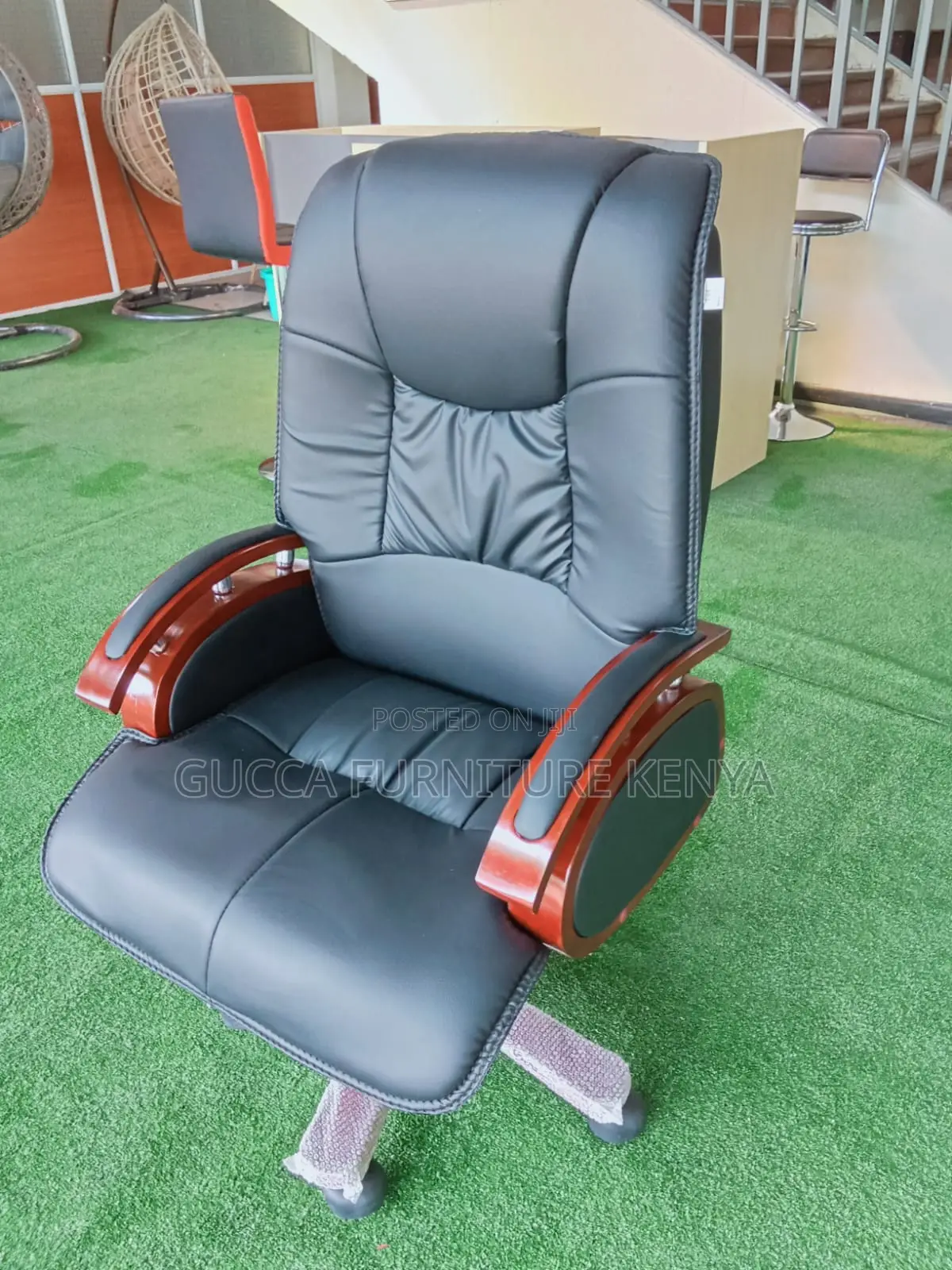 Executive Leather Reclining Director's Chair