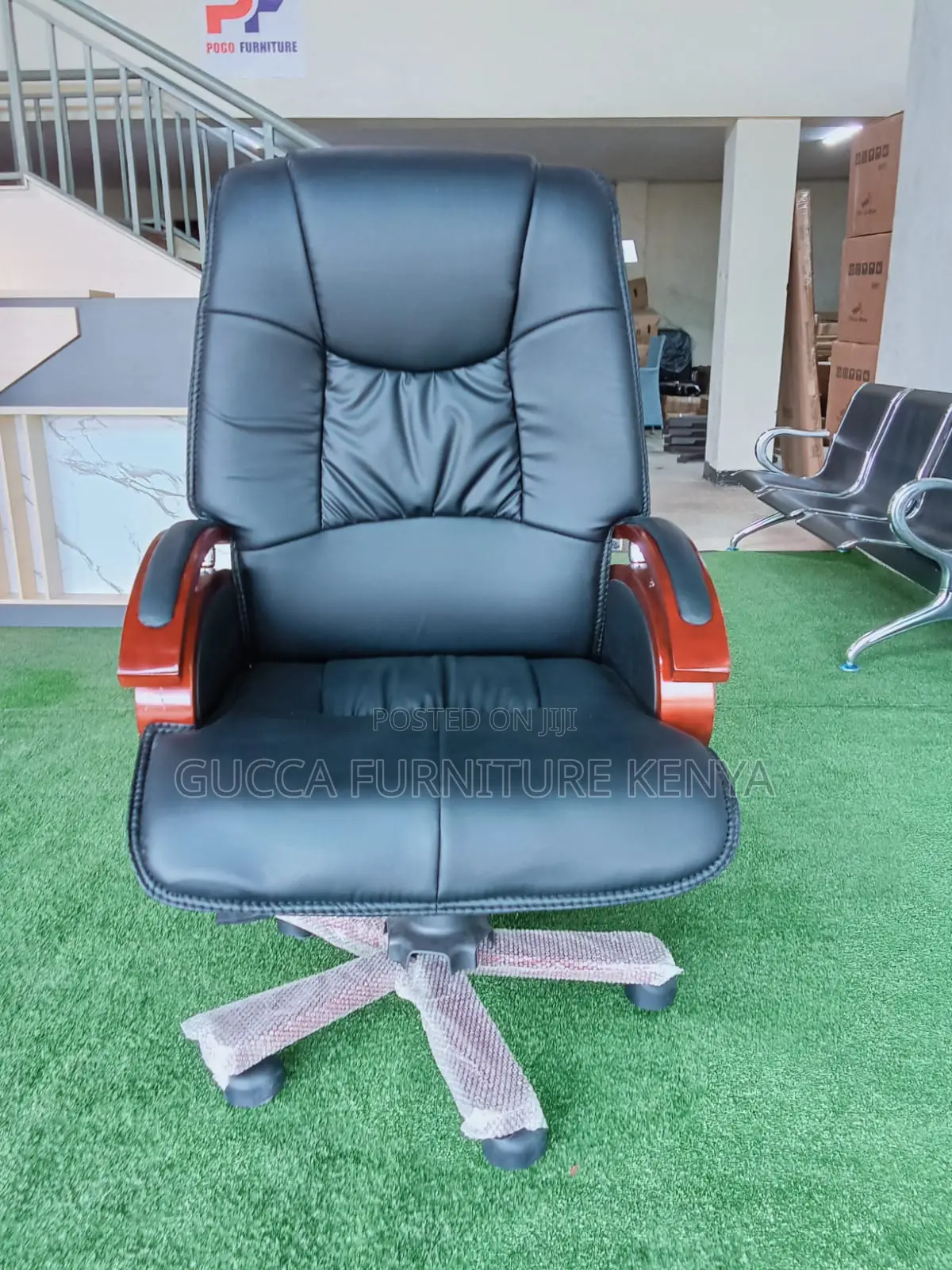 Executive Leather Reclining Director's Chair