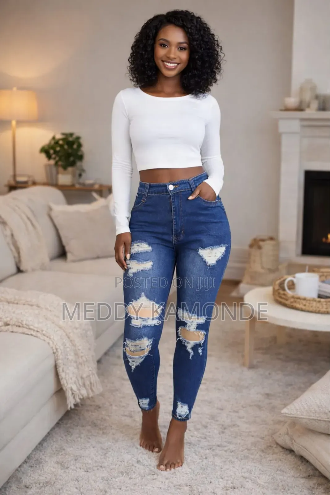 Elegant Ragged Jeans