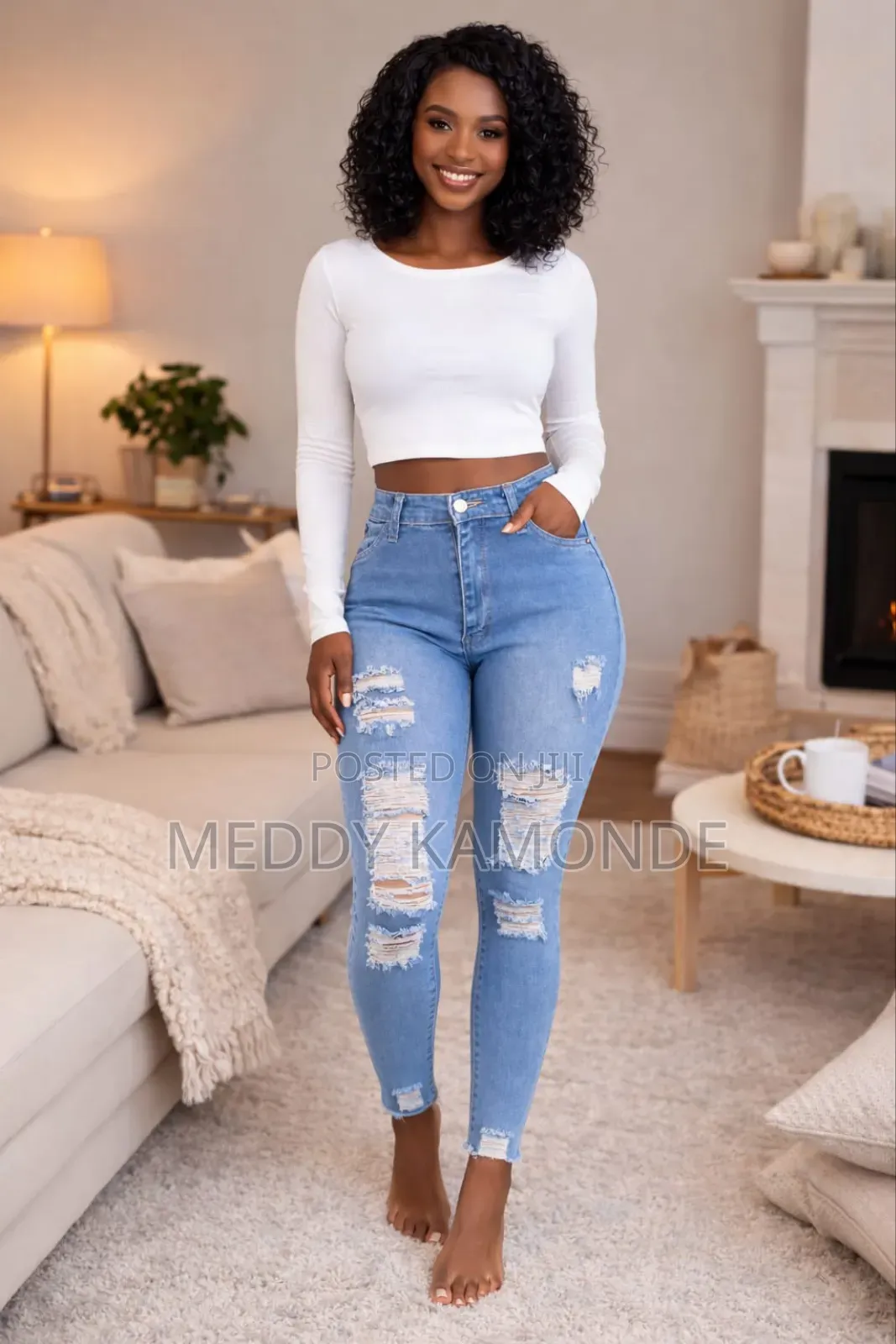 Elegant Ragged Jeans