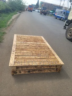 4ft by 6ft Wooden Pallet Bed-Rustic Style Pallet Bed. Sg02