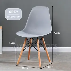 Elegant Grey Eames Chair for Dining and Study