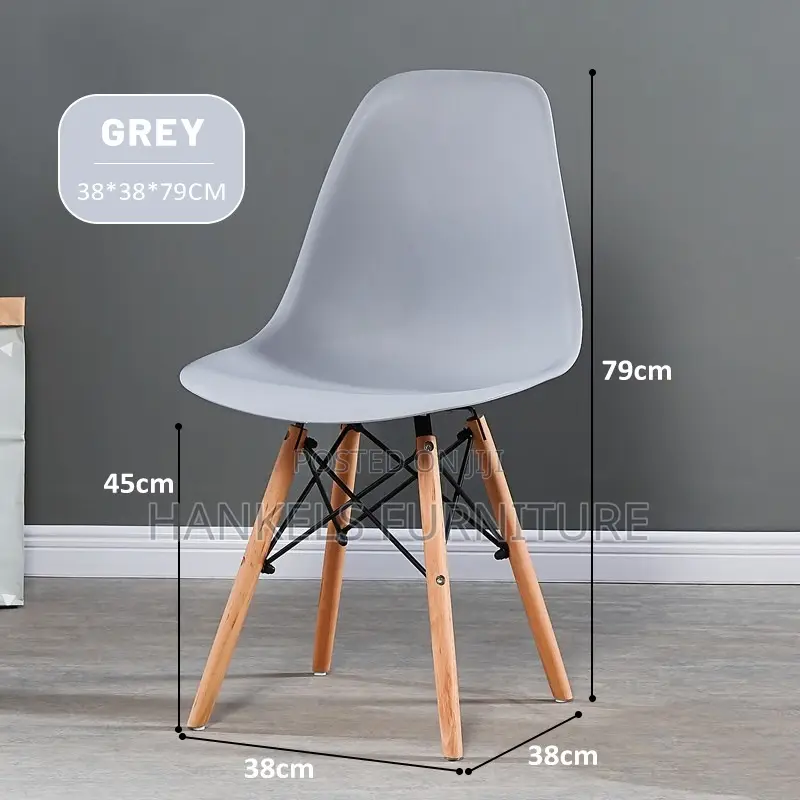 Elegant Grey Eames Chair for Dining and Study