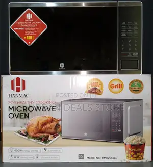 Silver Hanmac 20ltrs Digital Plus Grill Microwave (3 Years Warranty)