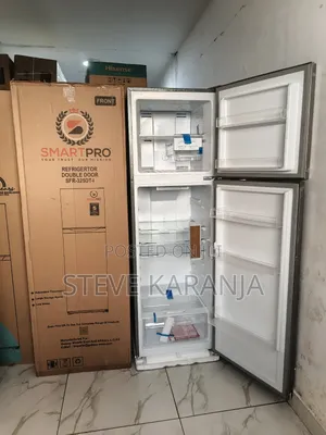 Smartpro Double Door Fridge 255l Capacity