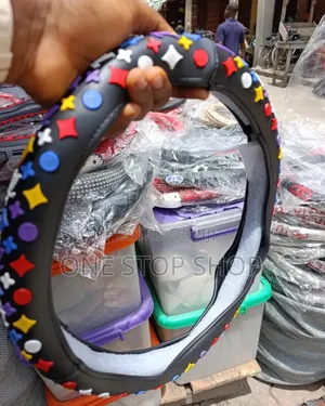 Faux Leather Louis Vuitton Steering Wheel Cover