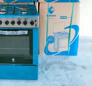 Euroken 60×65 Standing Cooker – 3 Gas + 1 Electric, Double Heater Oven