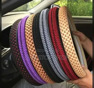 Thread Design Sporty Steering Wheel Cover 38cm