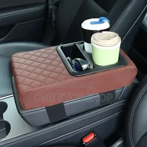 Armrest Top Pillow With Cup Holder Ports