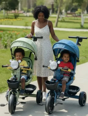 Baby Tricycle With Swivel Seat/Lights/Retractable Footrest