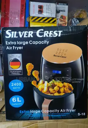 6 LTRS Silver Crest Air Fryer Extra Large Capacity