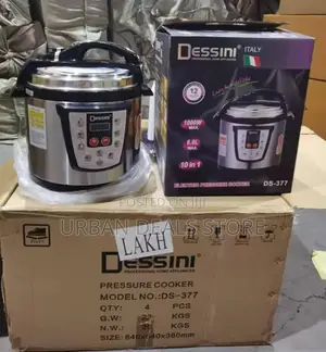 6 Litre Dessini Electric Pressure Cooker 
Box Has 4 Pieces