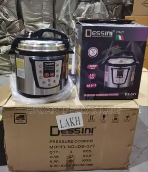 6 Litre Dessini Electric Pressure Cooker 
Box Has 4 PCS