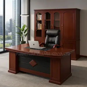 Office Desk; 1.6m Executive Mahogany Office Desk