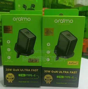 “Oraimo 35w Type-C Charger for Phones, Tablets Laptops”
