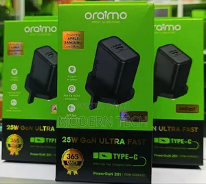 Oraimo Powergan 25w Ultra‐Fast Type‐C Charger (Gan Technology)