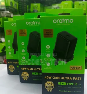 “Oraimo Powergan 45w Type-C Quick Charger Kit”