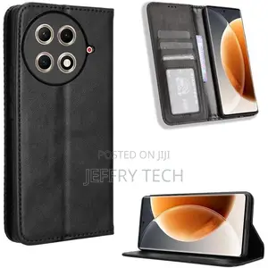 Id/Cards and Cash Wallet, Leather Flip Tecno Camon 30s Pro