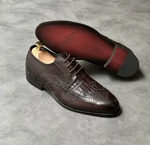 John Foster Brand Men's Black / Brown Oxford Shoes Size 39-46