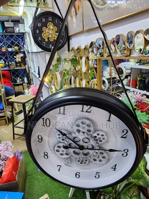 40cm Luxury Clock With Rotating Gears and Hanging Belt Sa