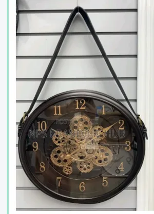 40cm Luxury Clock With Rotating Gears and Hanging Belt Sa