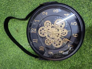 40cm Luxury Clock With Rotating Gears and Hanging Belt Sa