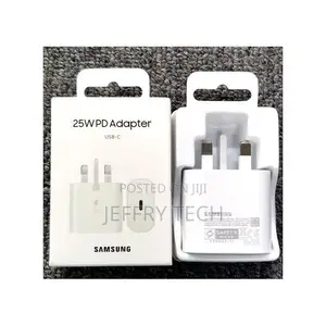 Samsung Galaxy Fast Charger 25w Usb C Type C to C Wall Charger A16