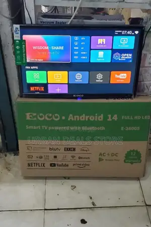 26 Inches Ac/Dc Ecco Smart Android Digital Tv With Bluetooth