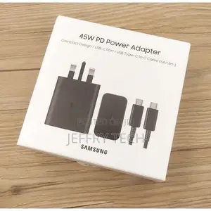 Samsung 45 Watts Super Fast Type C to C Charger for Galaxy, A05s,A15,
