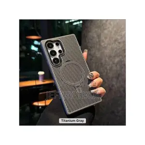 Samsung S22 Ultra Carbon Fiber Magnetic Stand Case Wireless Charging