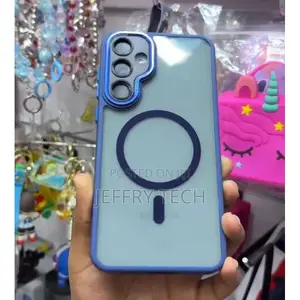 Samsung Galaxy A55 5g Clear/Transparent Phone Case - Magnetic Cover Wi