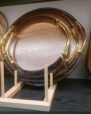 3pc Bamboo Food Trays