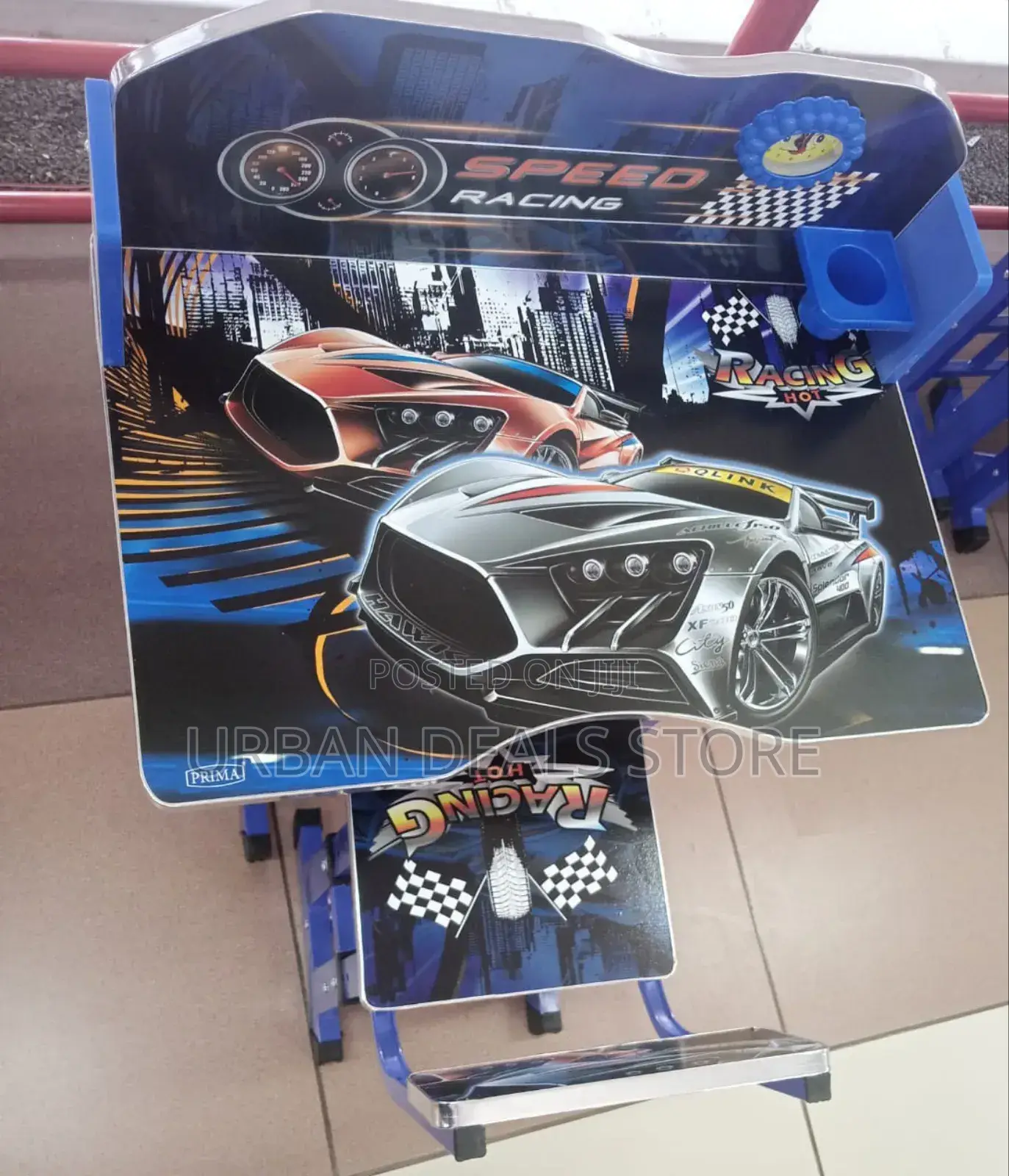 Executive Racing Car Adjustable Kids Study Table Desk