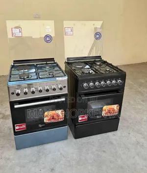 Roch 60x60 Standing Cooker Silver – Gas + Electric Oven Combo