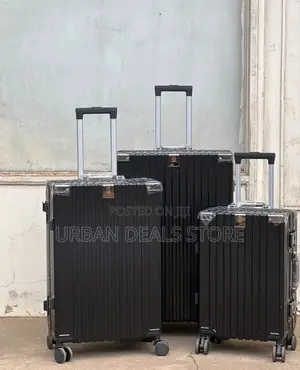 3 in 1 Managerial Bossy Aliminium Flame Zippless Suitcase Travel Bag