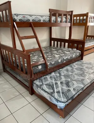 Wooden 3in1 Double Decker Bunk Bed