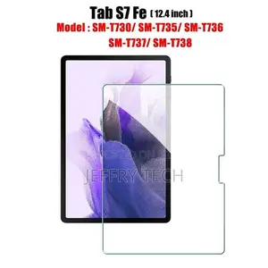 Kilrt Tempered Glass Protector for Samsung Galaxy Tab S7 Fe
