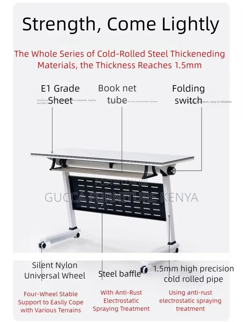 120cm Imported Folding Computer Table
