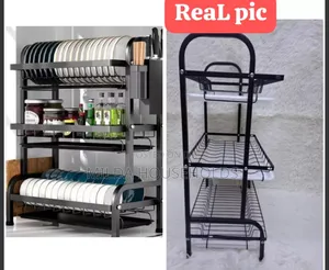 *3-Tier Carbon Steel Dish Rack.