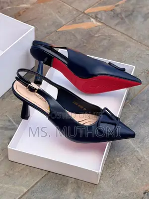 High Quality Leather (Valentino) Slingback Heel* Size 37-42