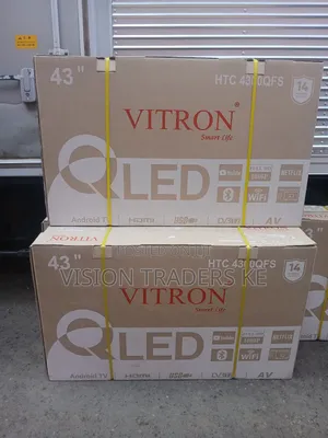 Vitron 43inches Smart Qled Frameless Tv Withbluetooth/Youtube /Netflix